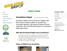 Tablet Screenshot of insulationdepot.com